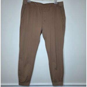 Rhone Commuter Jogger Sz XL Khaki Flex-Knit Pull On Ribbed Cuff Casual Stretch